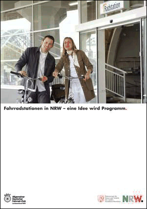Broschüre "Fahrradstationen in NRW - eine Idee wird Programm" -> zum Herunterladen (3,1 MB) auf Bild klicken